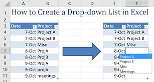How To Create A Drop Down List In Excel