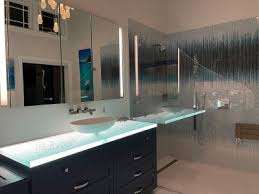 Glass Bathroom Countertops Design And