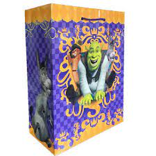 Shrek party supplies include pinatas, favors, centerpieces and more clever types shrek party theme ideas. Shrek The Third Large Gift Bag Birthday Party Supplies Wrap Favor Decoration 610290149497 Ebay