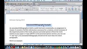 APA Style and Annotated Bibliography