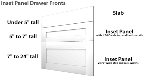 shaker inset panel cabinet drawer front