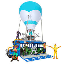 Fortnite battle royale battle bus xmas present gift toy. Amazon Com Fortnite Battle Bus Deluxe Features Inflatable Balloon With Lights Sounds Free Rolling Wheels On Bus Includes 4 Inch Recruit Jonesy And Exclusive Tomatohead Action Figures Toys Games