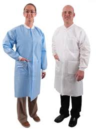 denline in stock disposable lab coat