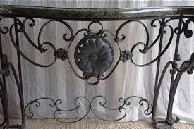 Antique Console Table In Wrought Iron