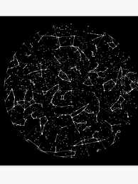 Constellation Star Map Of The Northern Hemisphere Canvas Print