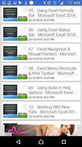 Tutorial For Excel 2016 1 0 Apk Download Android Education