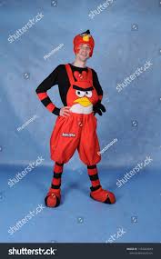 Animator Costume Angry Birds Red Bird Stock Photo (Edit Now) 1163643124