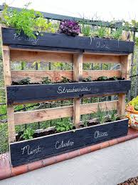 Diy Pallet Herb Garden My Uncommon