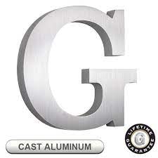gemini cast aluminum sign letters by