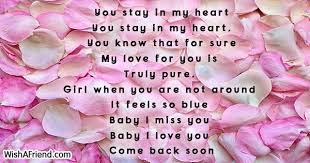 you stay in my missing you poem