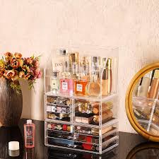 cq acrylic cosmetic display cases with