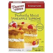 Duncan Hines Signature Pineapple Supreme Cake Mix 18 Oz Box Ebay gambar png