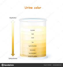 Urine Color Chart And Meaning Assessing Hydration Stock