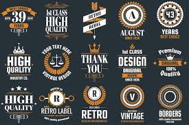 premium vector vintage retro logo for