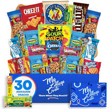 small college snack box 30 item care