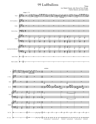 Your current browser isn't compatible with soundcloud. 99 Luftballons Arrangement Sheet Music For Piano Guitar Mixed Duet Musescore Com