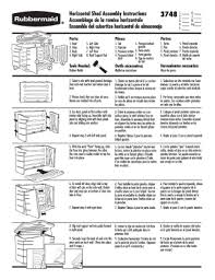 rubbermaid shed instructions fill