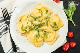 homemade ravioli with four cheese filling