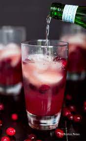 non alcoholic cranberry apple spritzer