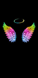 colourful angel wings wallpapers