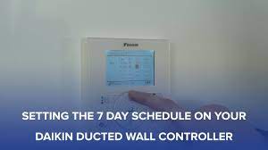 daikin ducted wall controller setting