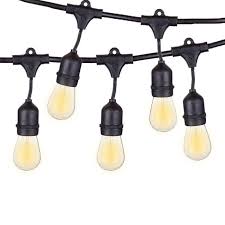 Outdoor Vintage String Lights 48ft 24 Light Bulbs 14 Gauge E26 Base By Aspen Brands Dlaguna