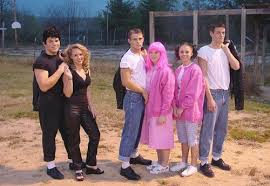This costume is such a classic everyone will know who you are. Grease Group Halloween Costume Idea Cute Halloween Costumes Group Halloween Costumes Cool Halloween Costumes