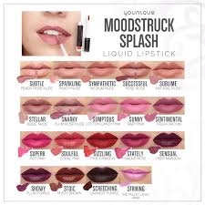 January 2019 Younique Splash Liquid Lipstick Color Chart In