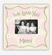 we love you mom picture frame clipart
