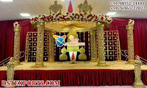 southern wedding golden theme kalyana