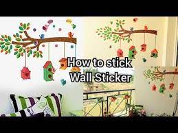 How To Stick A Wall Sticker On Your