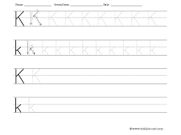 Tracing And Writing Letter K Worksheet Free Printable Worksheets