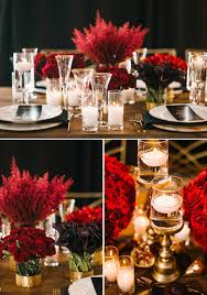 luxurious red and gold wedding