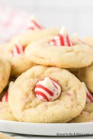 candy cane hershey kiss cookies