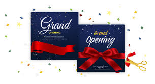 make a grand opening invitation using