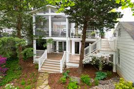 2 story screened porch deck in chevy chase