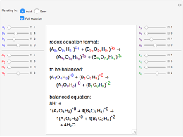 Redox Equation Balancer Wolfram