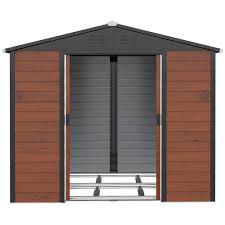 outsunny 8x7 ft outdoor storage shed