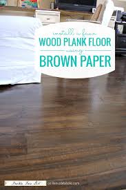 diy wood alternative paper flooring