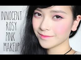 innocent sweet rosey makeup you