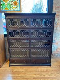 Leaded Barrister Bookcase