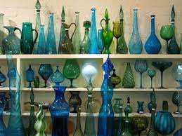 usua colored glass bottles