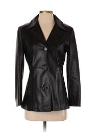 Details About Marc New York Women Black Leather Jacket Sm Petite
