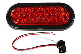 6 5 Oval Led Stop Turn Tail Light Red Fayette Trailers Llc