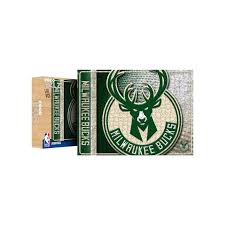 The herd's color palette of good land green, cream city cream and great lakes blue is utilized to further tie the team's identity to that of their parent club. Milwaukee Bucks Nba Big Logo 500 Piece Jigsaw Puzzle Pzlz