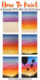 How To Paint A Sunset Step By Step
