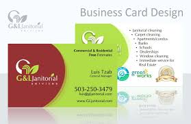 Examples Of Business Cards For Cleaning Services