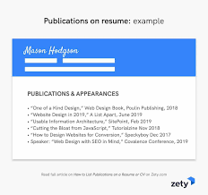 Use this guide to see how to list publications on a resume, plus cv publications and research. How To List Publications On A Resume Or Cv Guidelines Tips