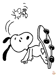 free printable snoopy coloring pages