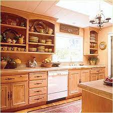 open kitchen display shelves